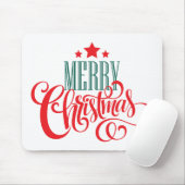 クリスマスデザインと星 マウスパッド (マウス)