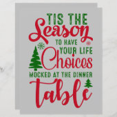 クリスマスデザインの季節の選択 (正面/裏面)