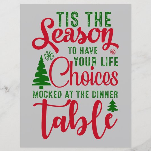 クリスマスデザインの季節の選択 (正面)