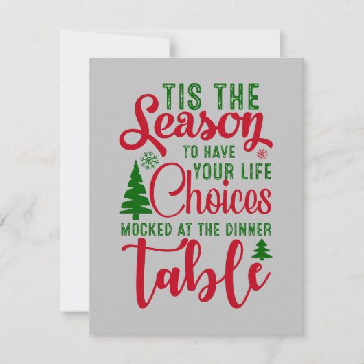 クリスマスデザインの季節の選択 (正面)