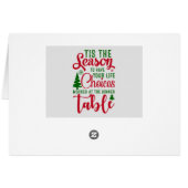 クリスマスデザインの季節の選択 (裏面横)