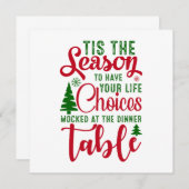 クリスマスデザインの季節の選択 (正面/裏面)