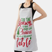 クリスマスデザインの季節の選択 エプロン (インサイチュ)