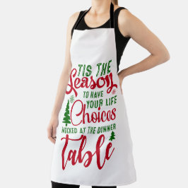 クリスマスデザインの季節の選択 エプロン