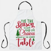 クリスマスデザインの季節の選択 エプロン (正面)