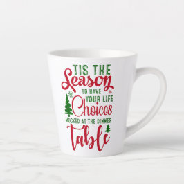 クリスマスデザインの季節の選択 カフェラテマグ