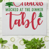 クリスマスデザインの季節の選択 キッチンタオル (折り畳み)