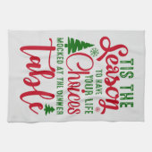 クリスマスデザインの季節の選択 キッチンタオル (横)