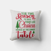 クリスマスデザインの季節の選択 クッション (正面)