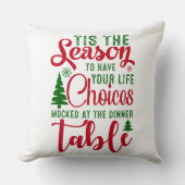 クリスマスデザインの季節の選択 クッション (正面)