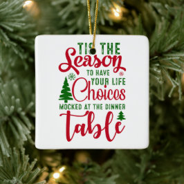 クリスマスデザインの季節の選択 セラミックオーナメント