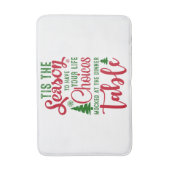 クリスマスデザインの季節の選択 バスマット (正面縦)