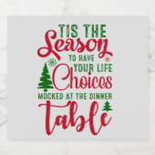 クリスマスデザインの季節の選択 ビールラベル (シングルラベル)