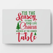 クリスマスデザインの季節の選択 フォトプラーク (正面)