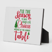 クリスマスデザインの季節の選択 フォトプラーク (側面)