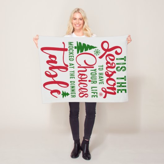 クリスマスデザインの季節の選択 フリースブランケット (インサイチュ)