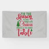 クリスマスデザインの季節の選択 横断幕 (横)