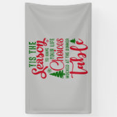 クリスマスデザインの季節の選択 横断幕 (縦)