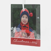 クリスマスデザインオーナメント ガラスオーナメント (正面左)