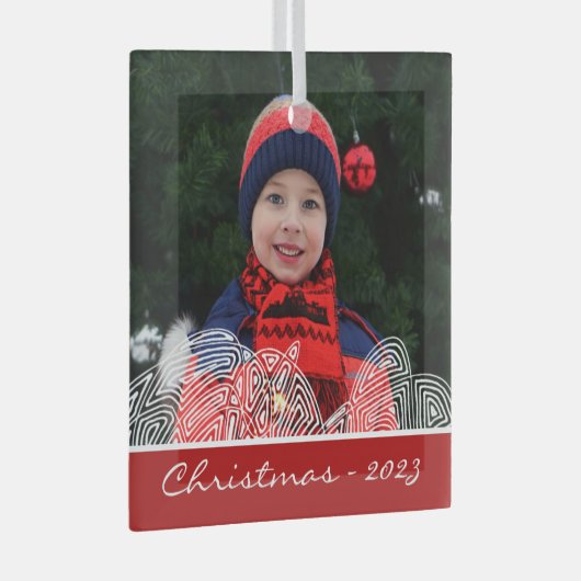 クリスマスデザインオーナメント ガラスオーナメント (正面右)