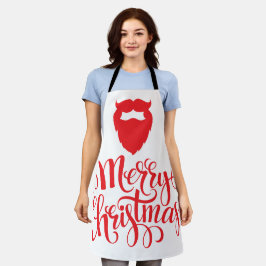 クリスマスデザインサンタヒゲ エプロン