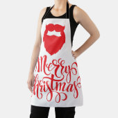 クリスマスデザインサンタヒゲ エプロン (インサイチュ)