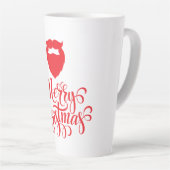 クリスマスデザインサンタヒゲ カフェラテマグ (右アングル)