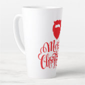 クリスマスデザインサンタヒゲ カフェラテマグ (左アングル)