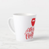 クリスマスデザインサンタヒゲ カフェラテマグ (左アングル)