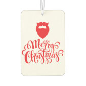 クリスマスデザインサンタヒゲ カーエアーフレッシュナー (裏面)