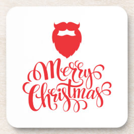クリスマスデザインサンタヒゲ コースター