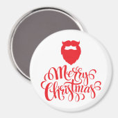 クリスマスデザインサンタヒゲ マグネット (正面/裏面)