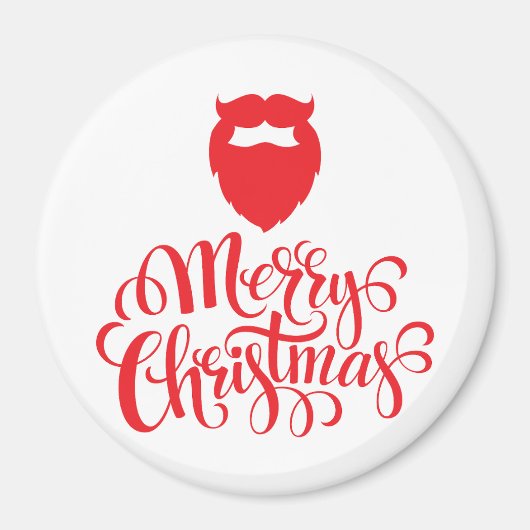 クリスマスデザインサンタヒゲ マグネット (正面)