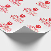 クリスマスデザインサンタヒゲ ラッピングペーパー (角)