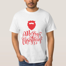 クリスマスデザインサンタヒゲ Tシャツ