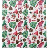 クリスマスデザインシャワーカーテン シャワーカーテン (正面)