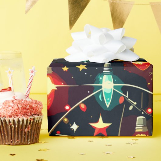 クリスマスデザインパターン4 ラッピングペーパー (誕生日パーティー)