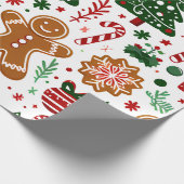 クリスマスデザインパターン ラッピングペーパー (角)