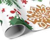 クリスマスデザインパターン ラッピングペーパー (ロールコーナー)