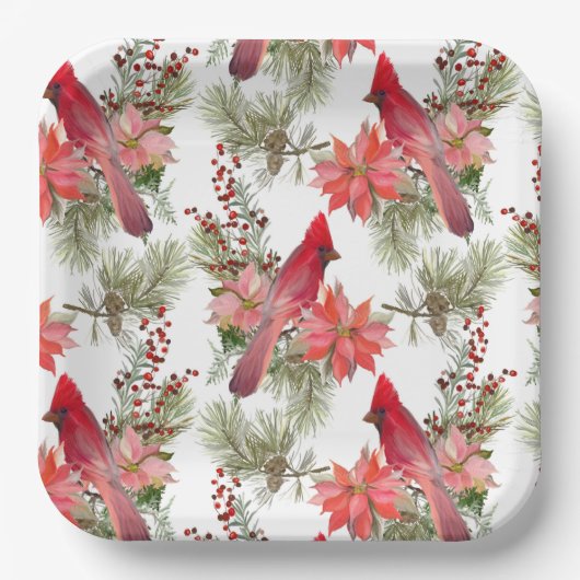 クリスマスデザインパーティー紙プレート ペーパープレート (正面)