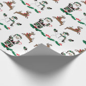 クリスマスデザインホリデーラッピング紙 ラッピングペーパー (角)