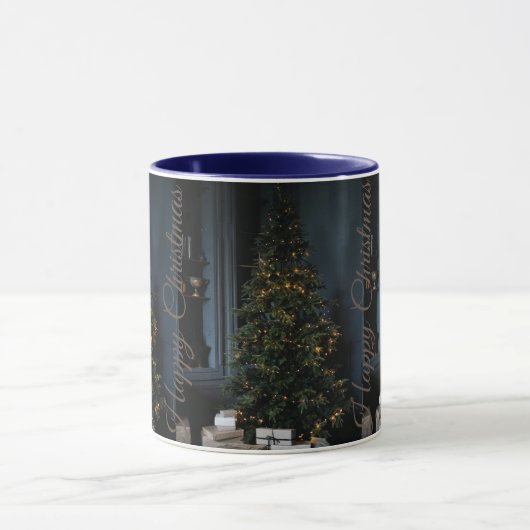 クリスマスデザインホワイトコーヒーマグ マグカップ (中央)