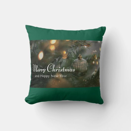クリスマスデザイン時計 クッション (正面)