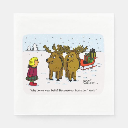 クリスマスデザイン12 スタンダードランチョンナプキン (正面)