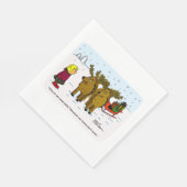 クリスマスデザイン12 スタンダードランチョンナプキン (角)