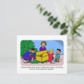 クリスマスデザイン9 ポストカード (スタンド正面)