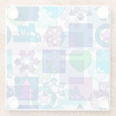 クリスマスデザイン ガラスコースター (裏面)