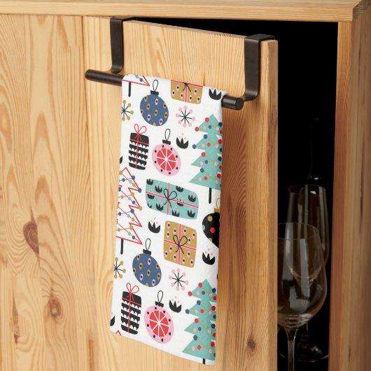 クリスマスデザイン キッチンタオル (三つ折り)