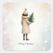 クリスマスデザイン スクエアシール (正面)