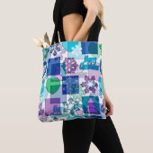 クリスマスデザイン トートバッグ (クローズアップ)